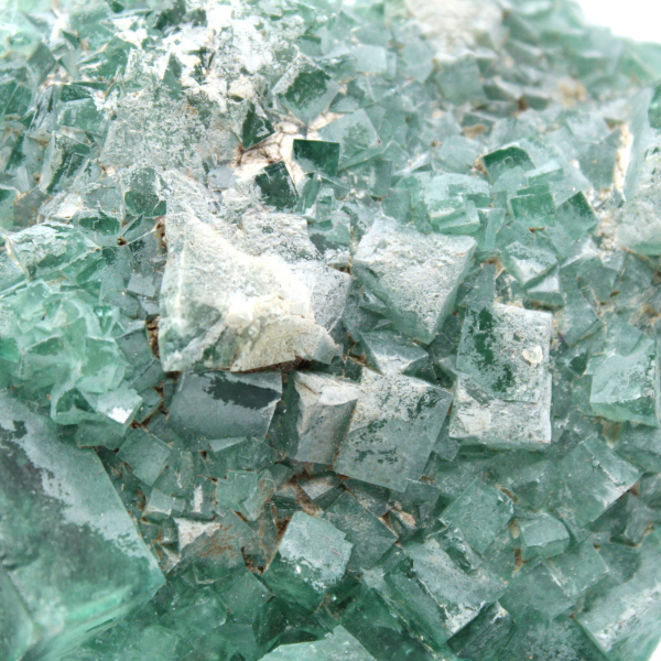 Fluorite crystallized in cube