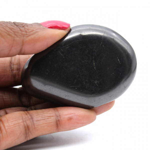 Decorative polished shungite