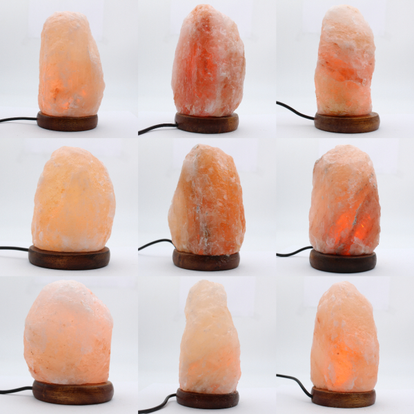 Pink salt lamp block