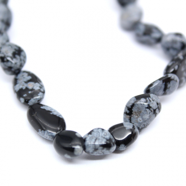 Snow obsidian bracelet