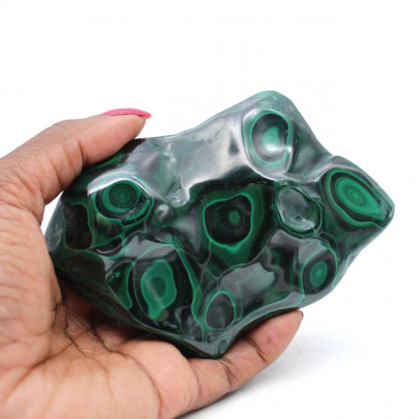 Malachite polished stone