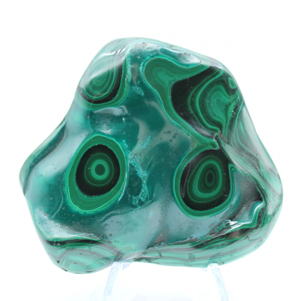 Natural malachite block