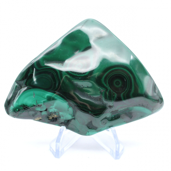 Natural malachite block