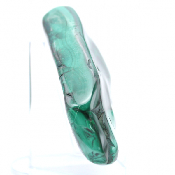 Natural malachite block