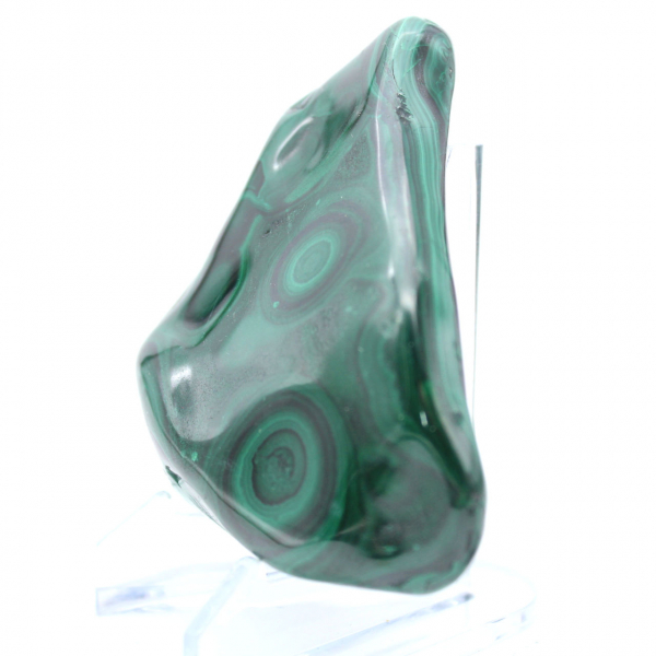 Polished malachite for collection