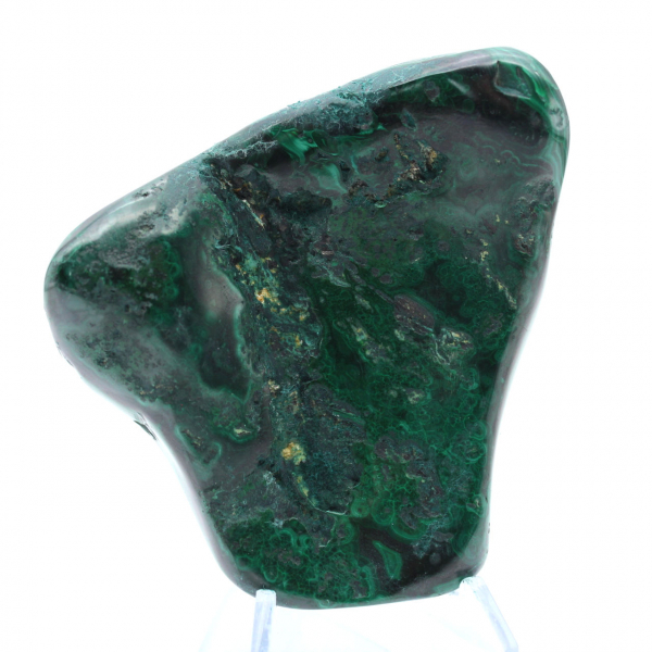 Polished malachite for collection