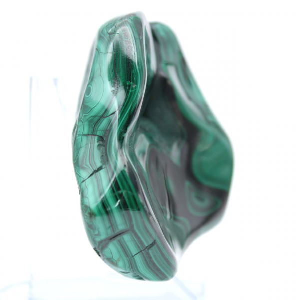 Malachite polished ornamental stone