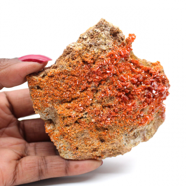 Natural vanadinite stone