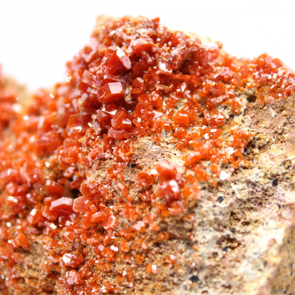 Natural vanadinite stone