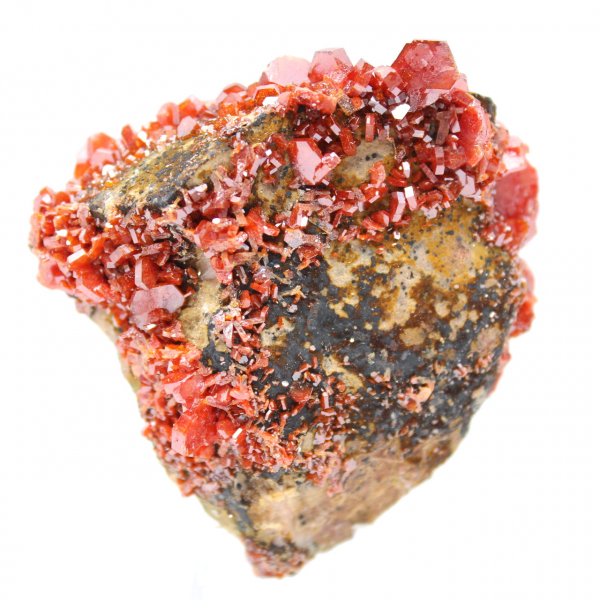 Vanadinite crystals on gangue