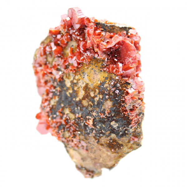 Vanadinite crystals on gangue