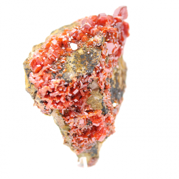 Vanadinite crystals on gangue