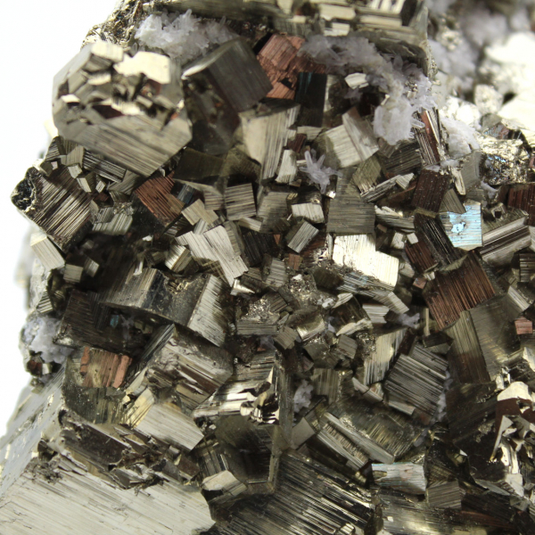 Pyrite with quartz crystals