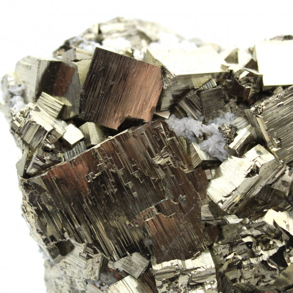 Pyrite with quartz crystals