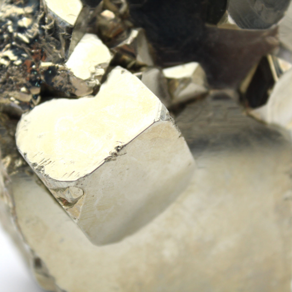 Large pyrite cubes with quartz crystals