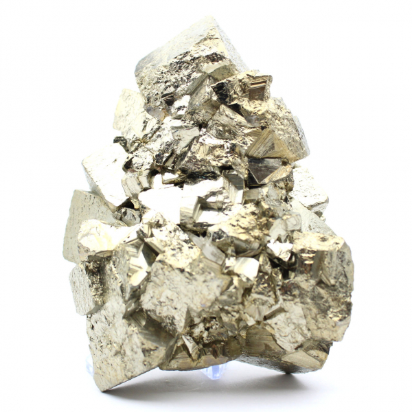 Pyrite with calcite and quartz crystals