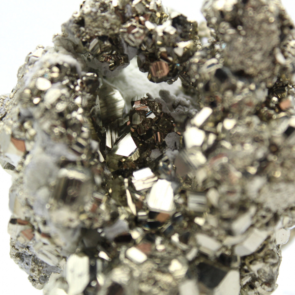 Crystallized pyrite