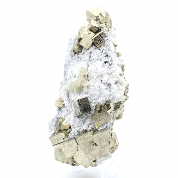 Pyrite on matrix with quartz