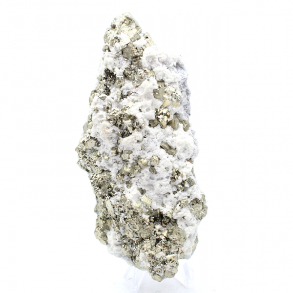 Pyrite on matrix with quartz