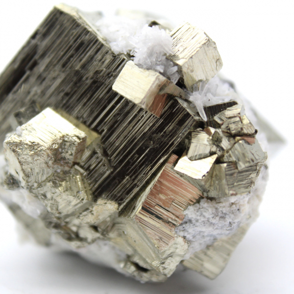 Pyrite with quartz crystals and sphalerite