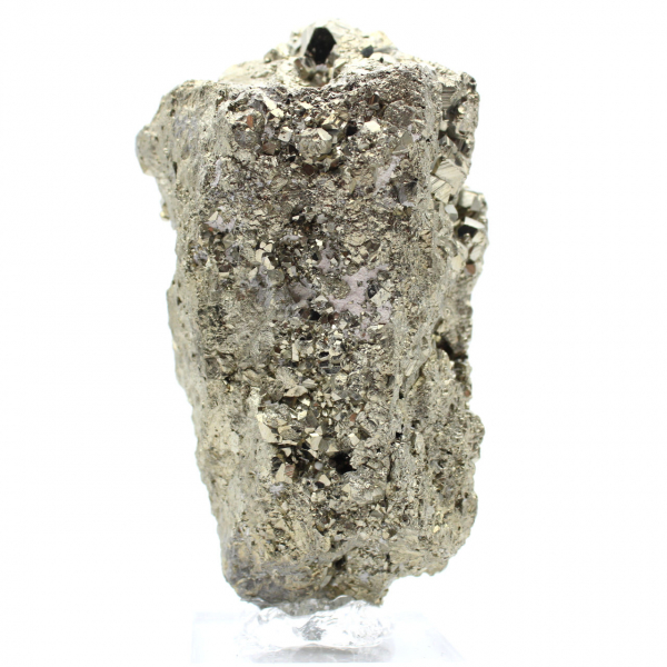 Peruvian crystallized pyrite on base