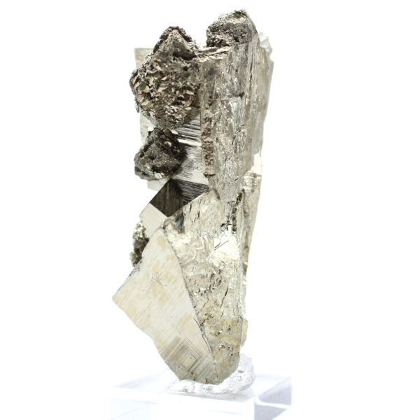 Pyrite stone on base