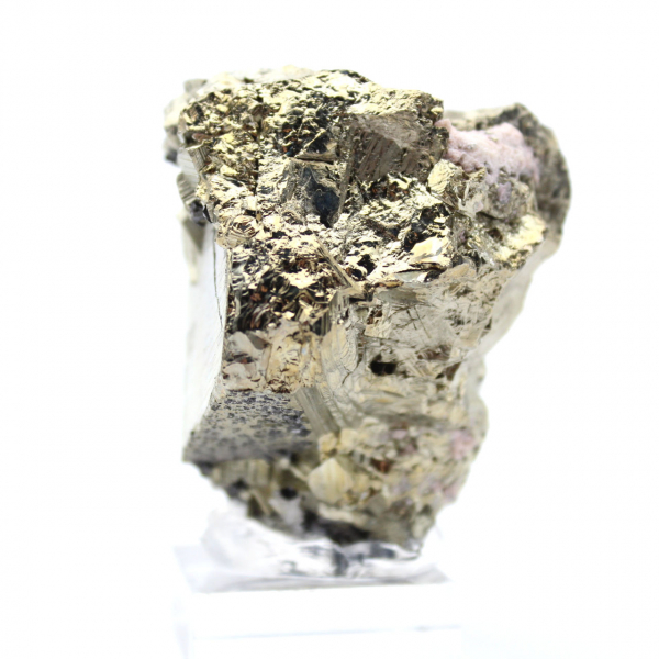 Crystallized pyrite on base