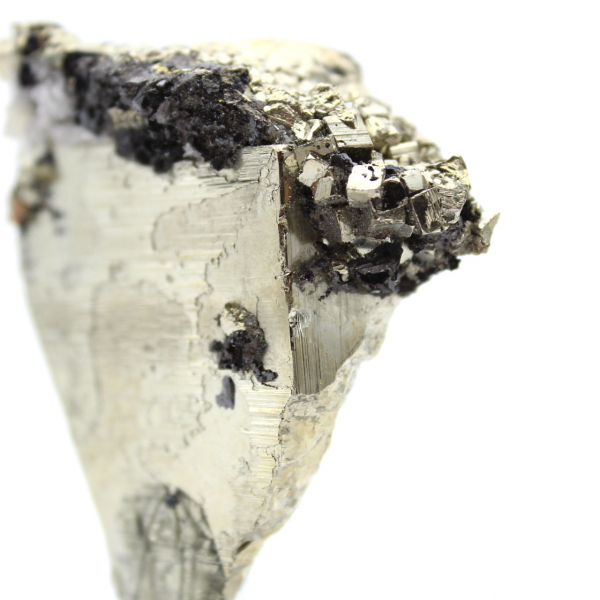 Pyrite crystals on base