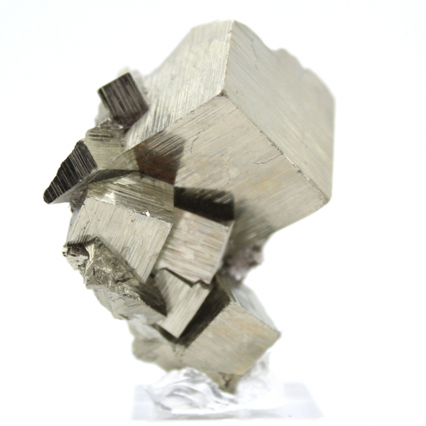 Natural pyrite on base