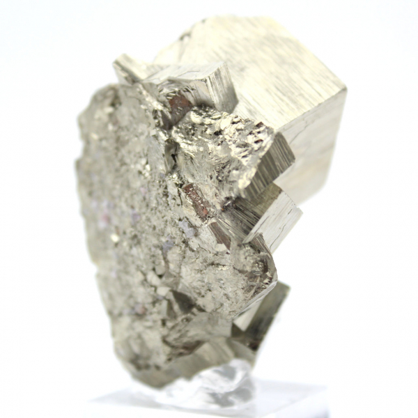 Natural pyrite on base