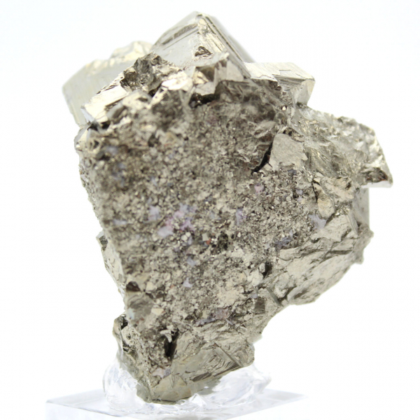 Natural pyrite on base