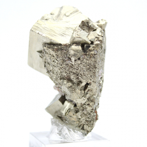 Natural pyrite on base