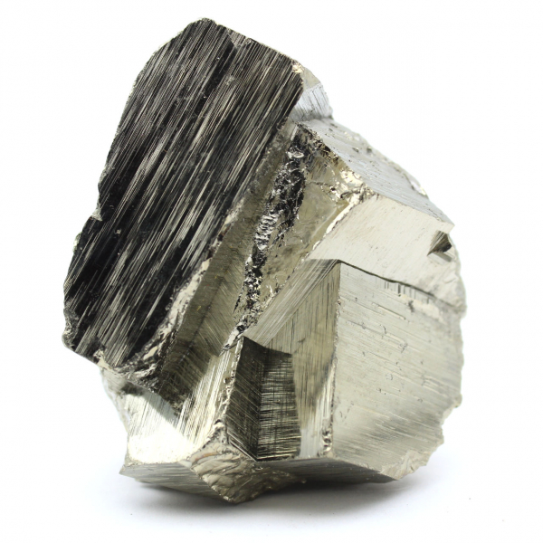 Natural pyrite large cubic crystals