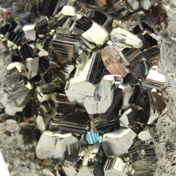 Pyrite crystals