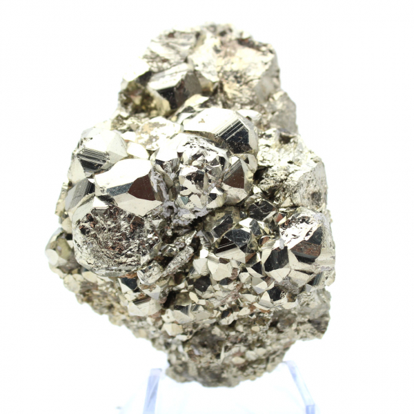 Natural pyrite crystals