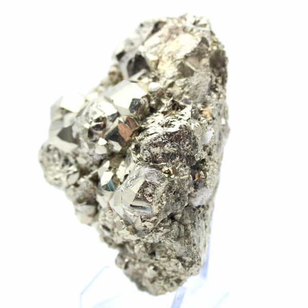 Natural pyrite crystals