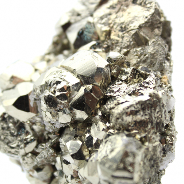 Natural pyrite crystals