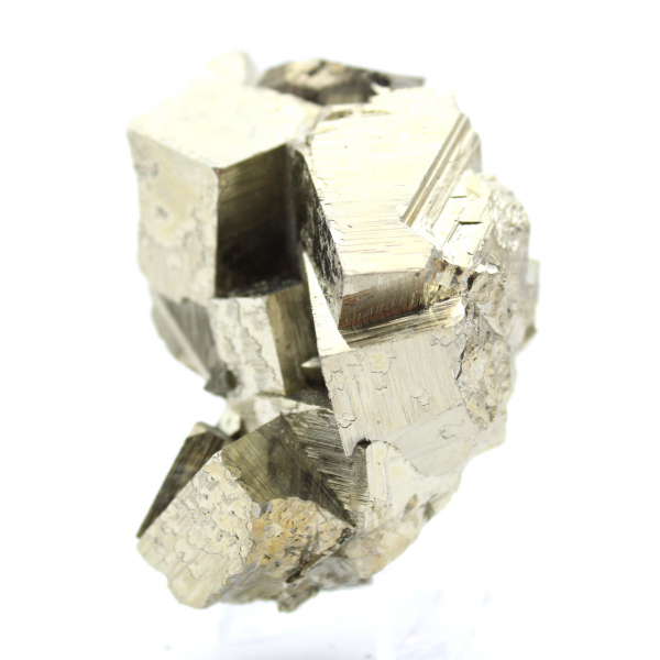 Natural pyrite crystals