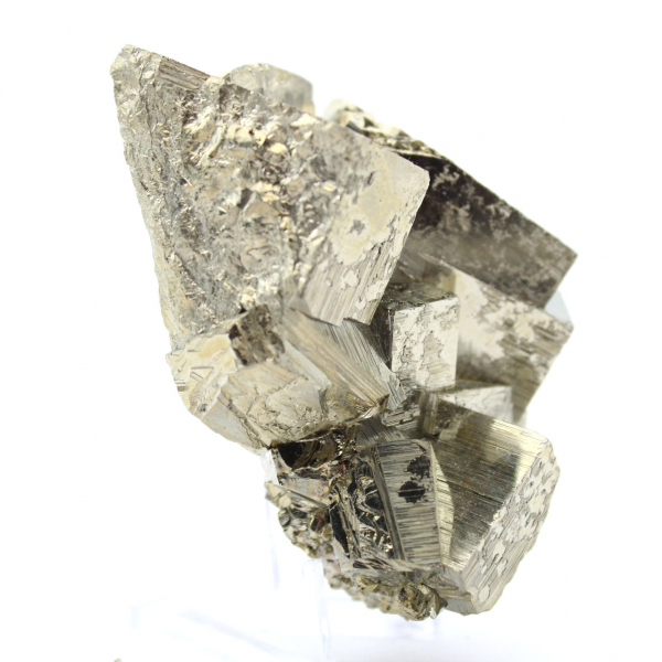 Natural pyrite crystals