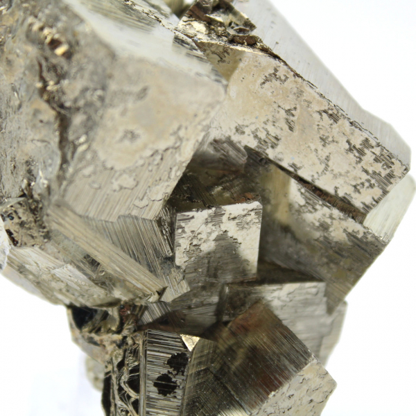 Natural pyrite crystals