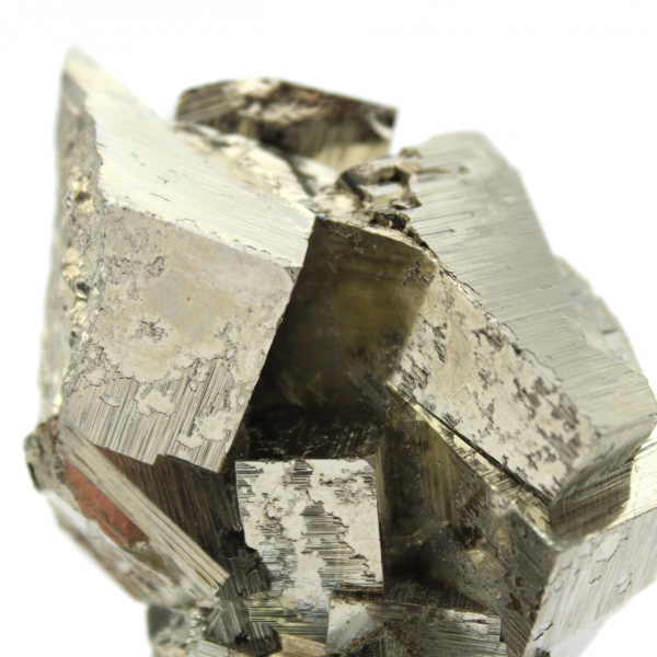 Natural pyrite crystals