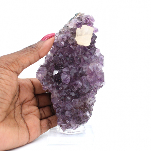 Amethyst Druse and Calcite