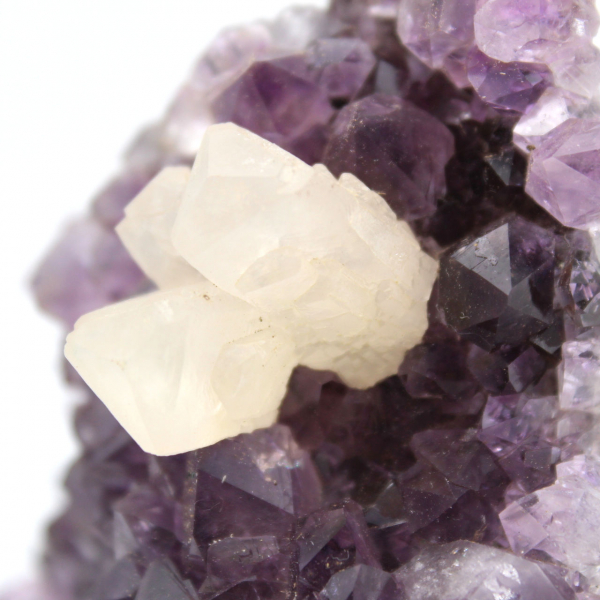 Amethyst Druse and Calcite