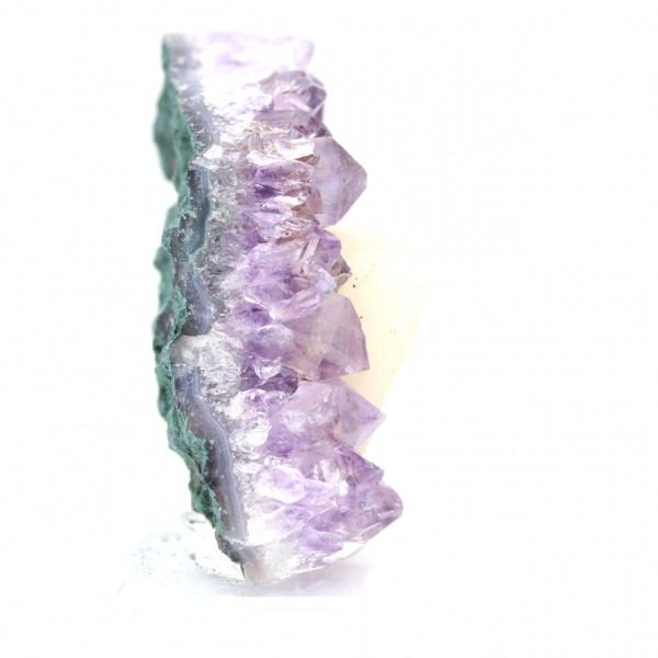 Amethyst Druse with Calcite