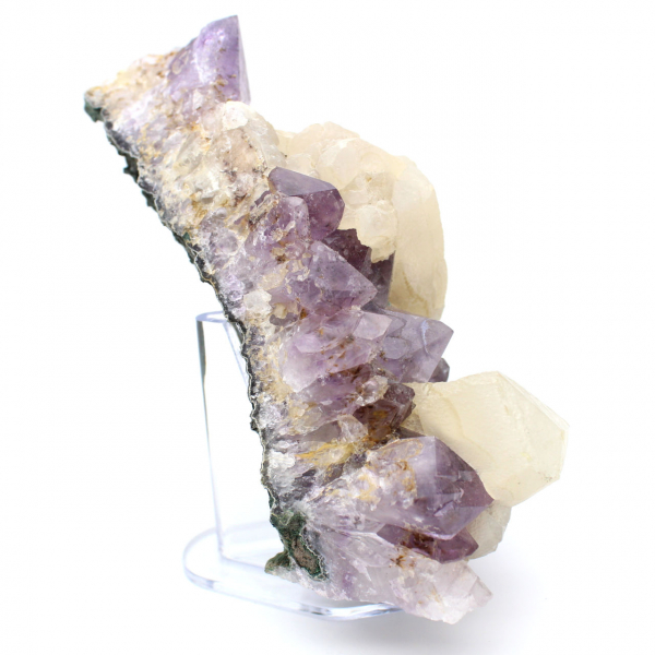 Amethyst Druse and Calcite