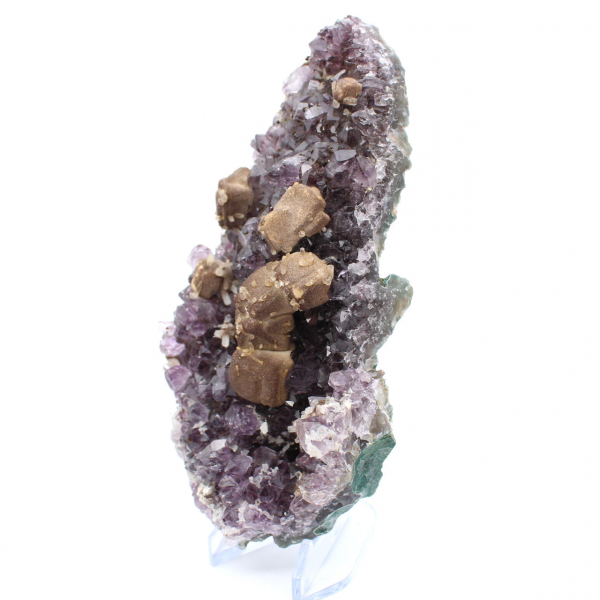 Amethyst from Brazil with Calcite