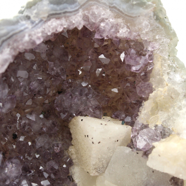 Calcite and Amethyst from Brazil