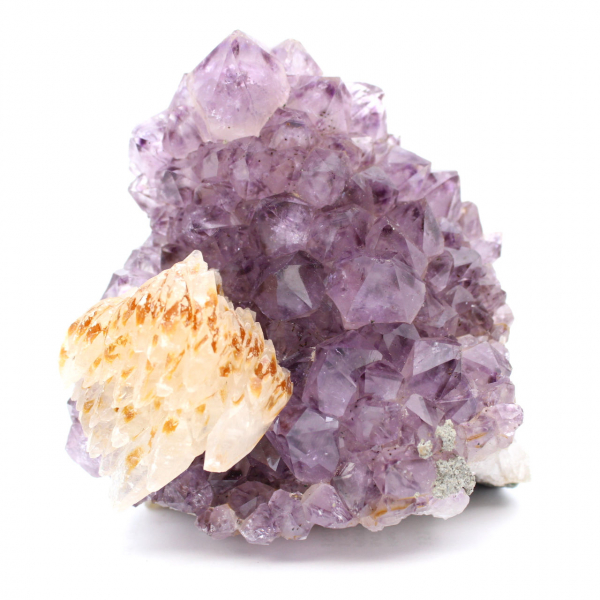 Amethyst Druse and Calcite