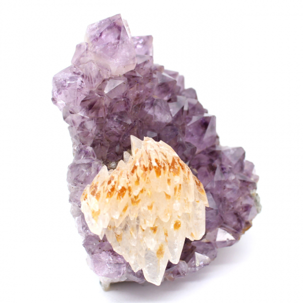 Amethyst Druse and Calcite