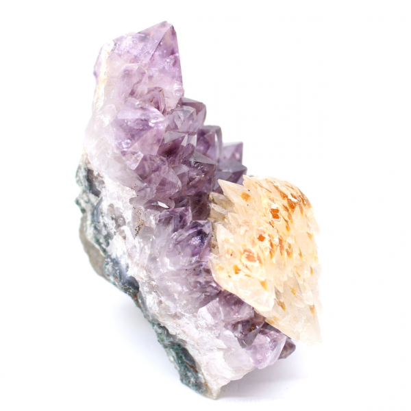 Amethyst Druse and Calcite